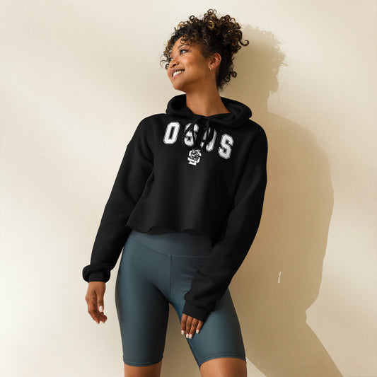 Womens Varsity Crop Hoodie